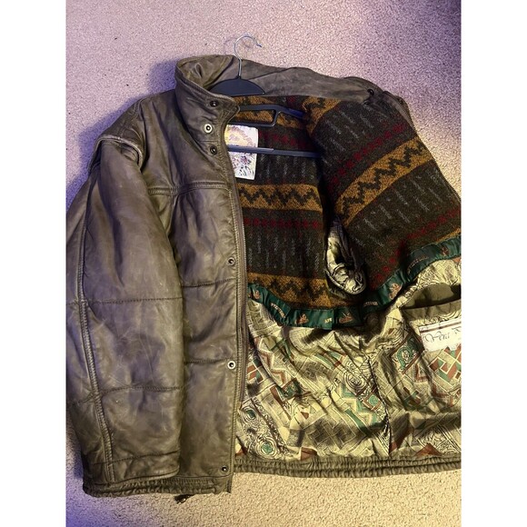 Vera Pelle Other - One of a kind vintage italian leather jacket mens. Antiche avventure Vera pelle